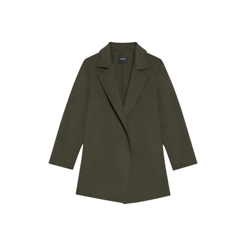 THEORY Jackets Coats Women's Hunter Green Mixed Color-0