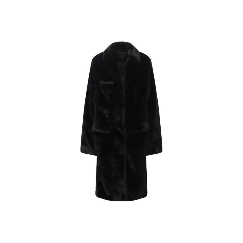 Rta Faux Fur Single-breasted Coat-0