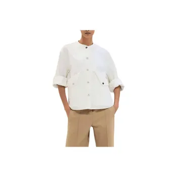 HERMES Jackets Coats Women's Natural White