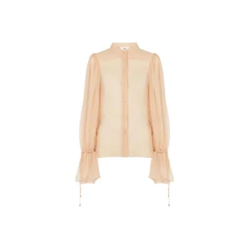 Chloé Semi Sheer Long Sleeved Blouse