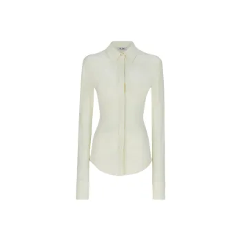 The Attico Elton Curved Hem Shirt