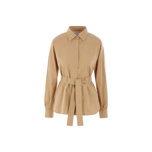 MaxMara Juglas Belted Button Up Shirt