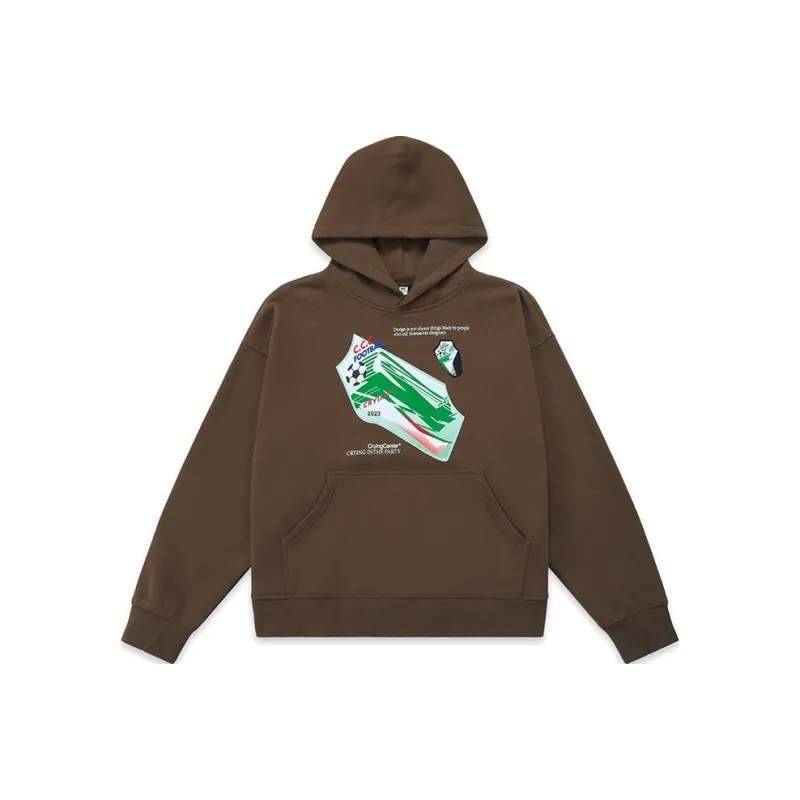 Crying Center Sweatshirt Women's Brown-0
