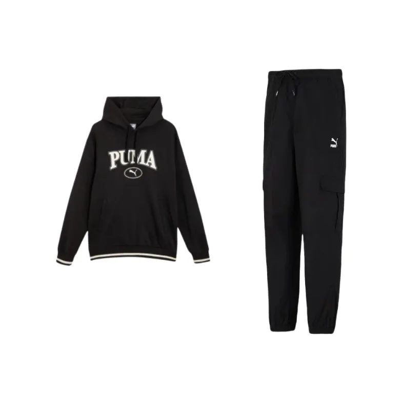 PUMA SQUAD HOODIE FL Casual Sportswear Men's Black-0