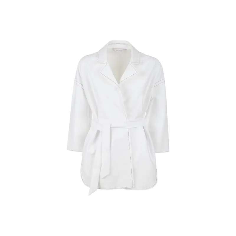 MaxMara Belted Long Sleeved Jacket-0