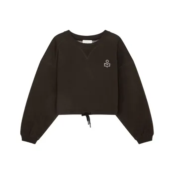 ISABEL MARANT ETOILE Margo Flocked logo Sweatshirt