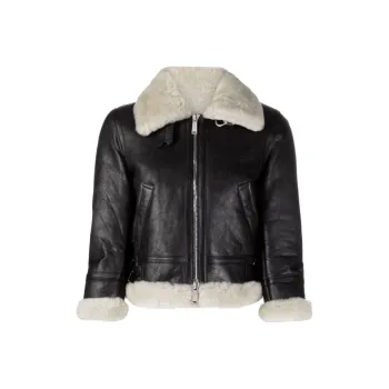 DSQUARED 2 Cropped Shearling Jacket