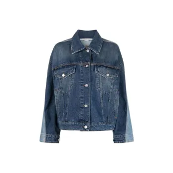 Stella McCartney Patchwork Buttoned Denim Jacket