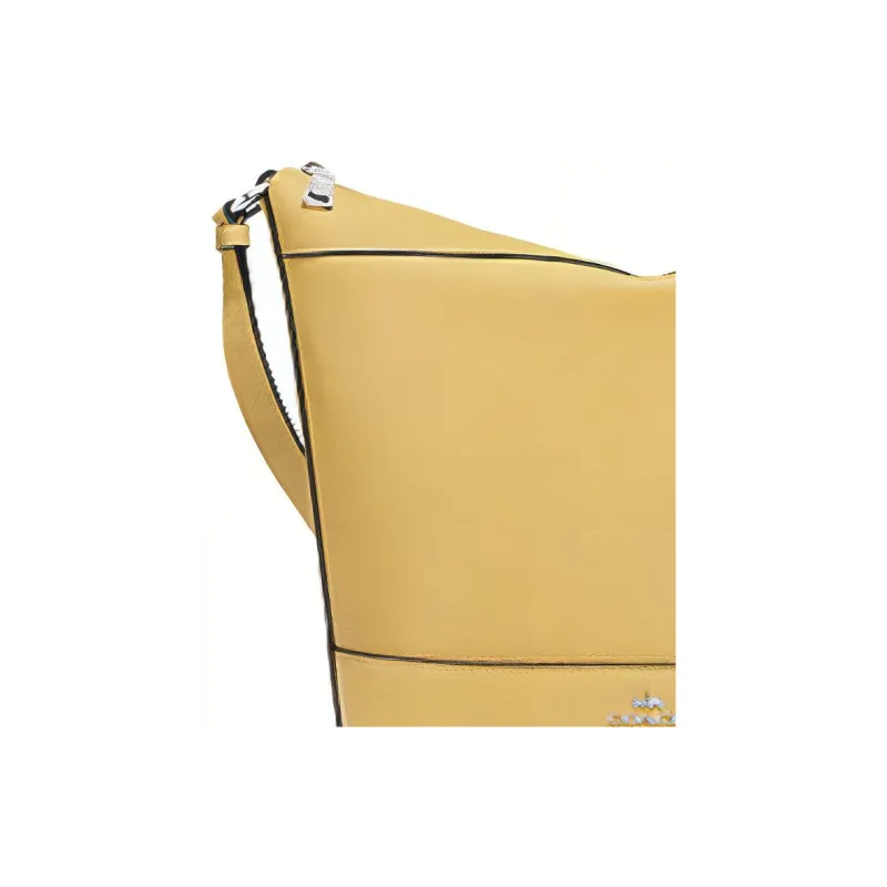 COACH Paxton Leather Hobo Bag, Shoulder Bag, Crossbody Bag Medium Size Women's Light Yellow-2
