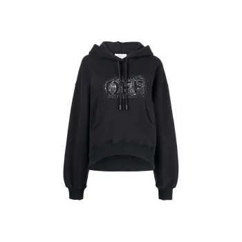 OFF WHITE Drawstring Long Sleeved Hoodie