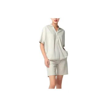 DECATHLON Polo Shirt Women's Light White Gray