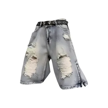 BEAR UNION Denim Shorts Unisex Blue