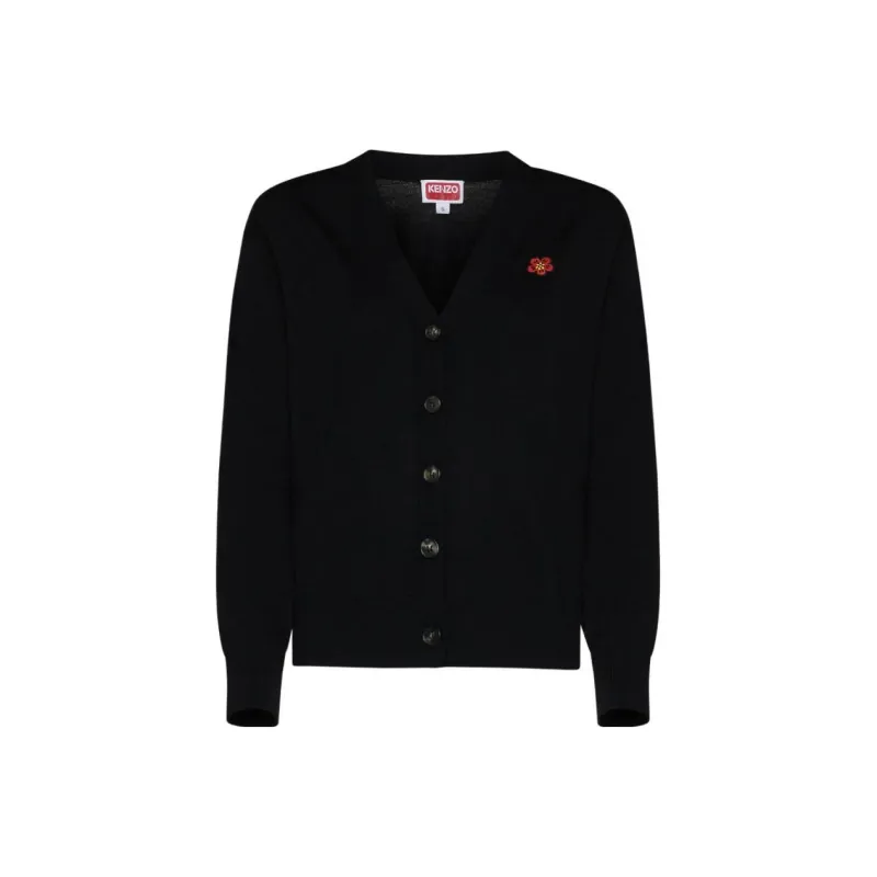 KENZO Boke Flower Embroidered Buttoned Cardigan-6