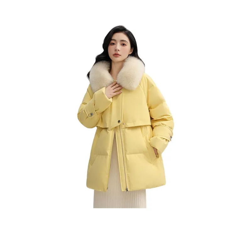 YAYA Mid Length Long Sleeved Down Jacket Women's-12