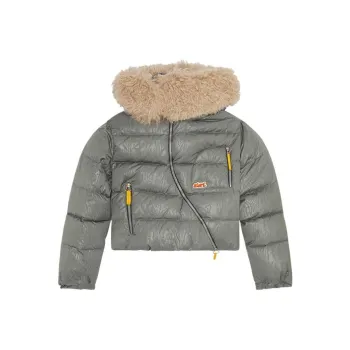 DIESEL Down Jackets Women's Light Green