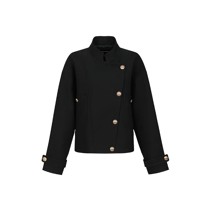 URBAN REVIVO Jackets & Coats Women's Black-0