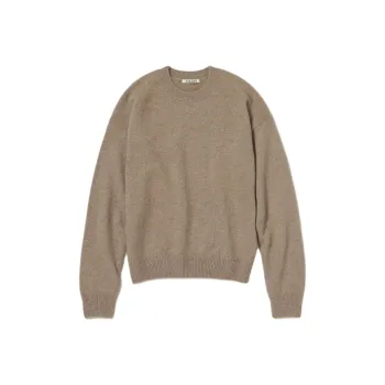 Auralee Baby Cashmere Knit Sweater 'Natural Brown'