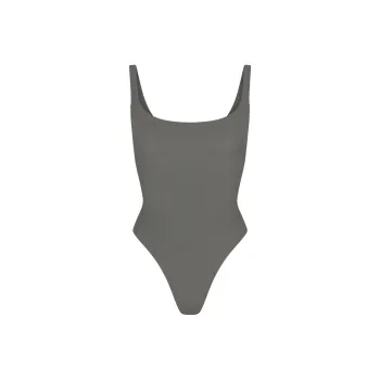 SKIMS FITS EVERYBODY SQUARE NECK BODYSUIT Jumpsuit Women's GUNMETAL/Bronze