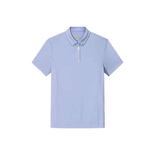 Anta Variety Training Collection Polo Shirt Women's Twilight Ice Blue
