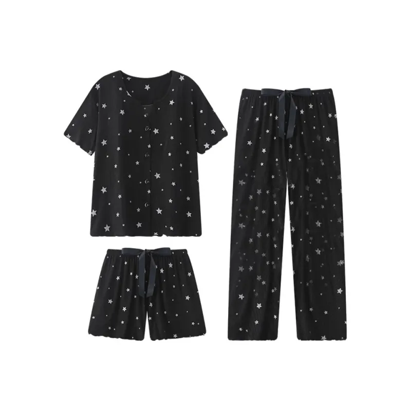 O'MESIK Pajama Set Women's Black-0