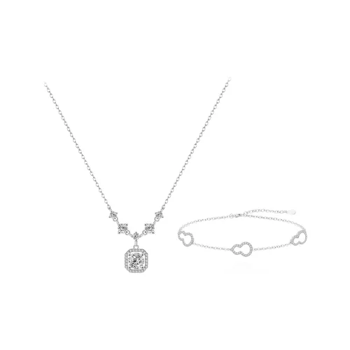 NUSQ Sterling Silver With Zircon Bracelets Women's