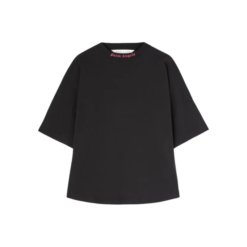 PALM ANGELS Logo print T shirt-0