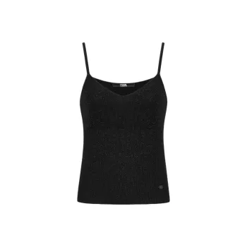 KARL LAGERFELD SS24 Camisole Women's Black
