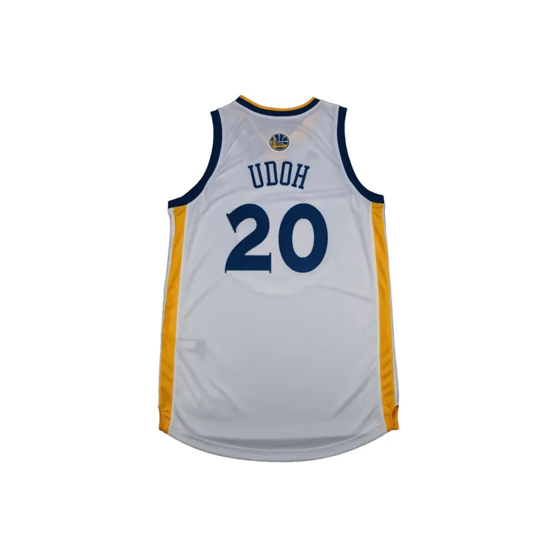 Adidas x NBA SWINGMAN Fan Edition Golden State Warriors Basketball Jersey Unisex White-1
