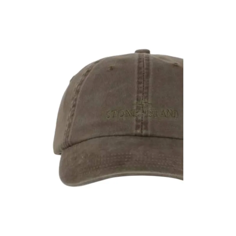 STONE ISLAND Fabric Baseball Caps Men's Gray-1