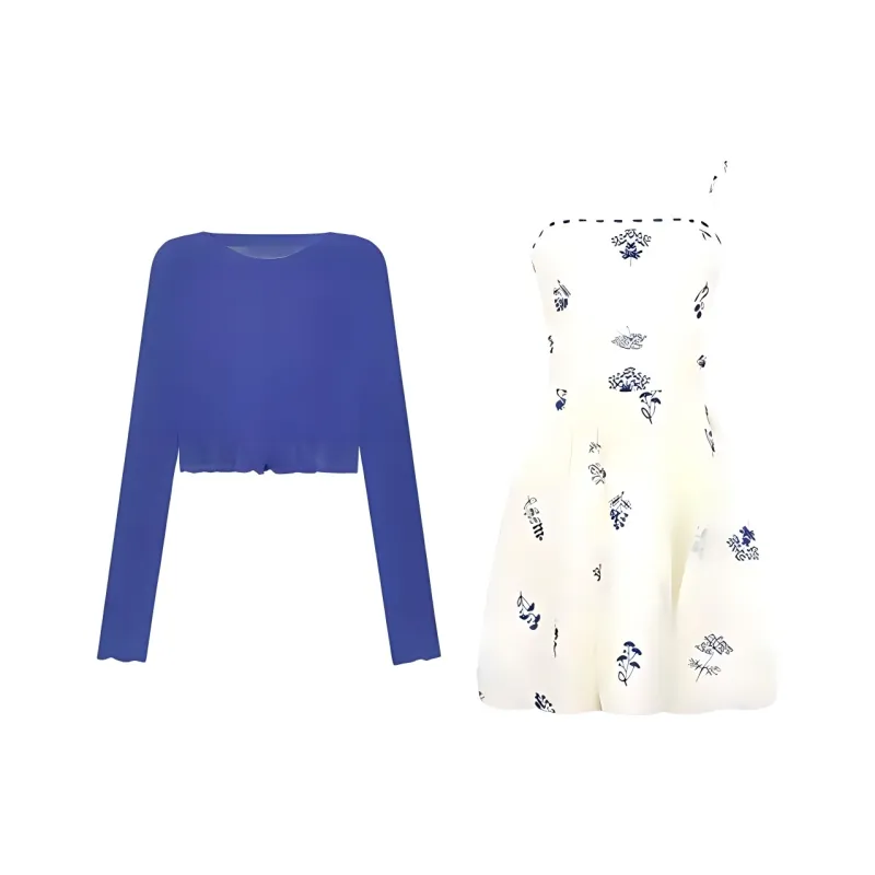 QYPRF Two Piece Skirt Sets Women's-1