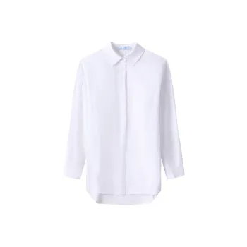 H-YXIANG Shirt Women's Coconut White