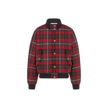 DIOR Checked Bomber Jacket