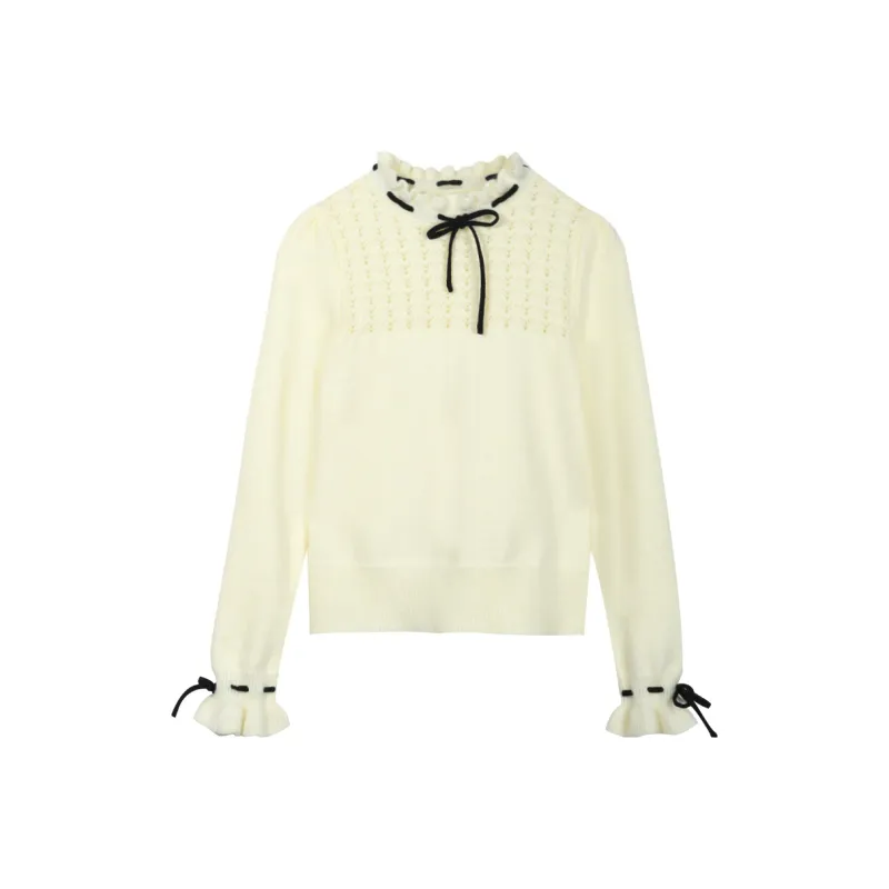 MISHOW Knitwear Women's Cream Snow Cap-0