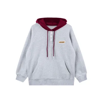 Migu Sweatshirt Women's Gray Contrast Red
