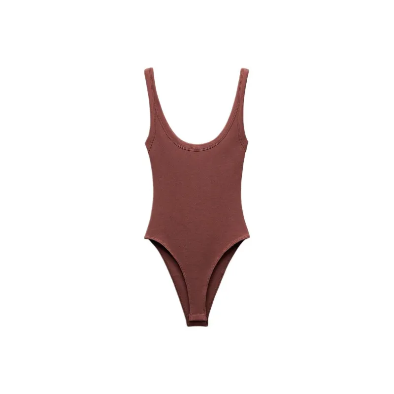 ZARA Bodysuits Women's Brown-0