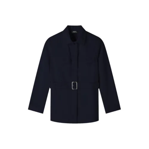 A.P.C SS24 Jackets Coats Women's Dark Blue