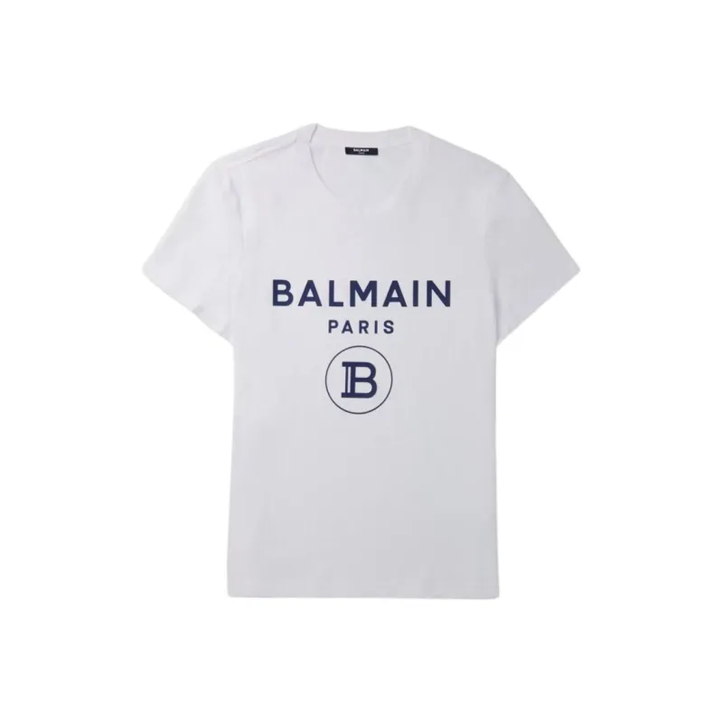 BALMAIN T-Shirts Unisex White-0
