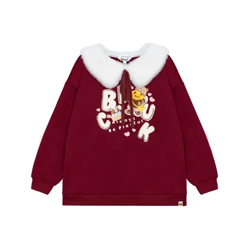 B.Duck Sweatshirt Women's Maroon