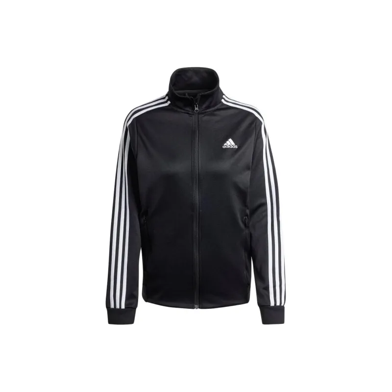 Adidas Women's Classics 3 Stripes Track Top Black/White-0