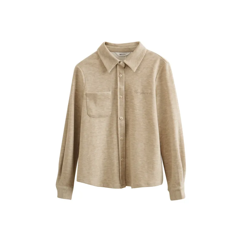 Olrain Shirt Women's Milk Coffee-0