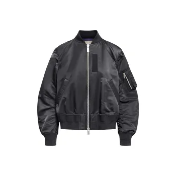 Sacai Baseball collar Zip up Bomber Jacket