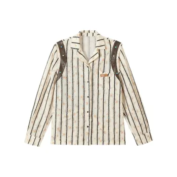 BE ALL KABUTO Shirt Women's Light Coffee
