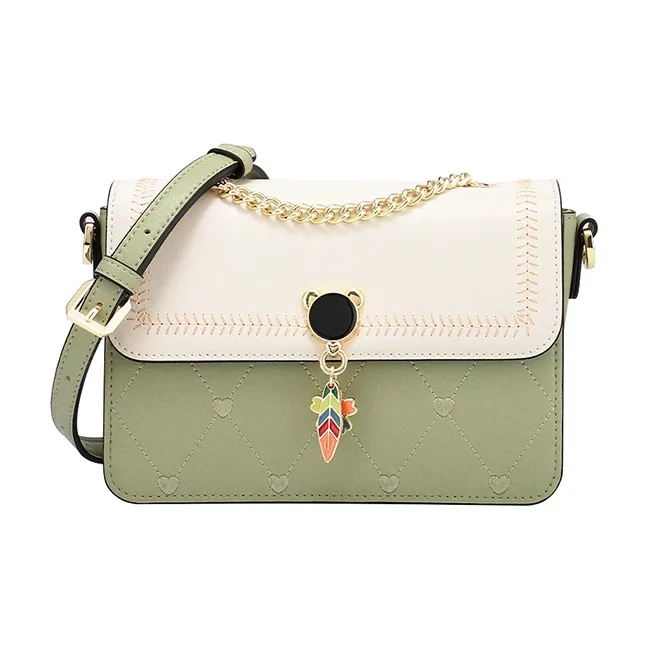COOGI Cow Leather Handbag Shoulder Bag Crossbody Bag Medium Size Women's Multicolor-6