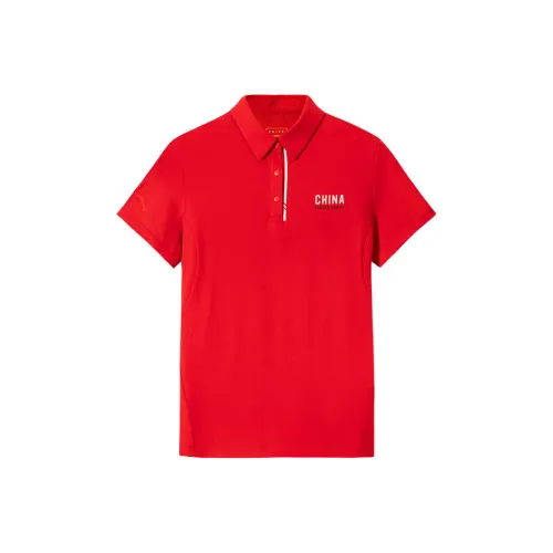 Anta Variety Training Collection Polo Shirt Women's Classic Red