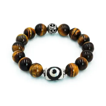 PAUL COSTELLOE Tiger's Eye Stone Bracelets Unisex