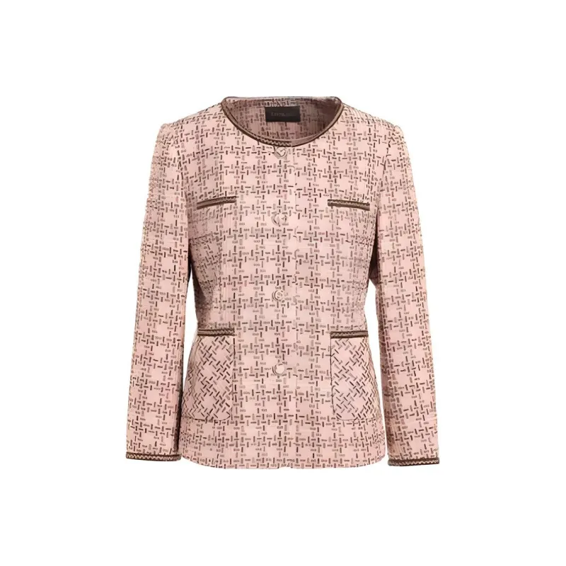 QIAOWANNI Jackets Coats Women's Vintage Aroma Print-0