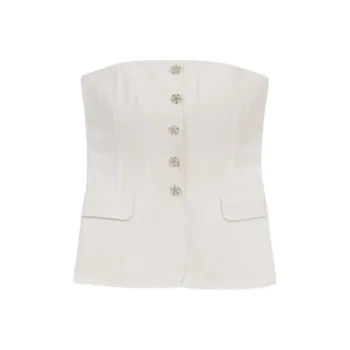 Maje Crystal buttons Top