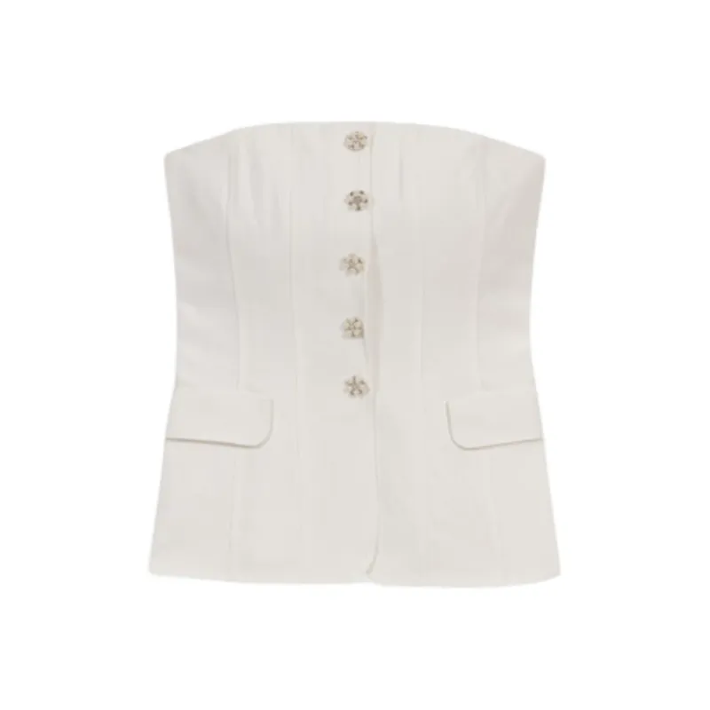 Maje Crystal buttons Top-0