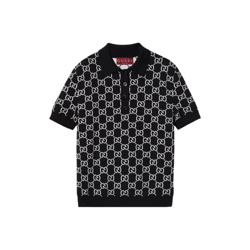 GUCCI Reversible Gg Jacquard Polo Shirt-0