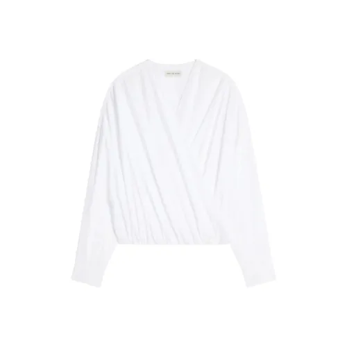 DRIES VAN NOTEN V Neck Poplin Top
